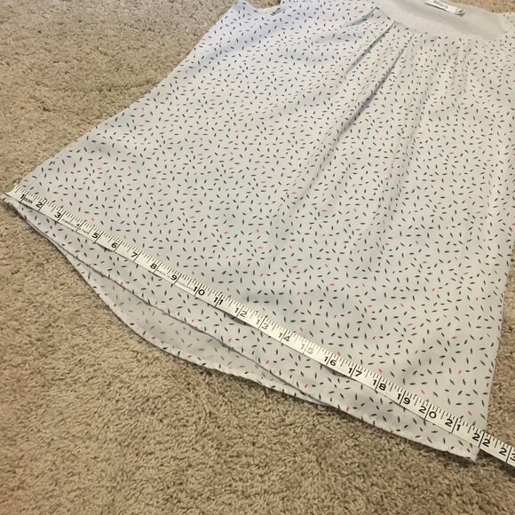 Flutter Cap Sleeve Party Cake Sprinkle Pleated Blouse - Picture 12 of 16